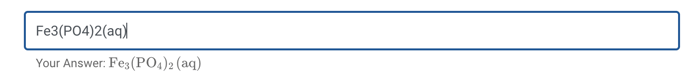 chemical notation input example